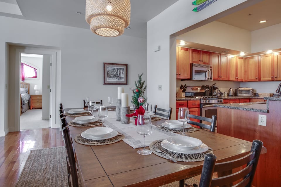 Dinner for 8 at our oversized farmhouse table