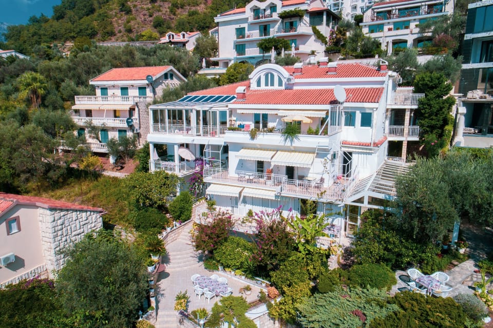  The outer appearance of the house from the bird's perspective.