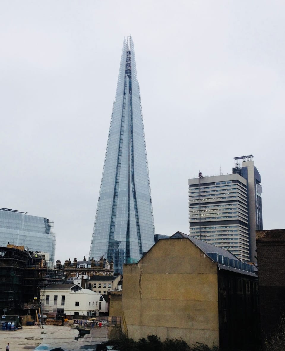 View of The Shard from the bedroom