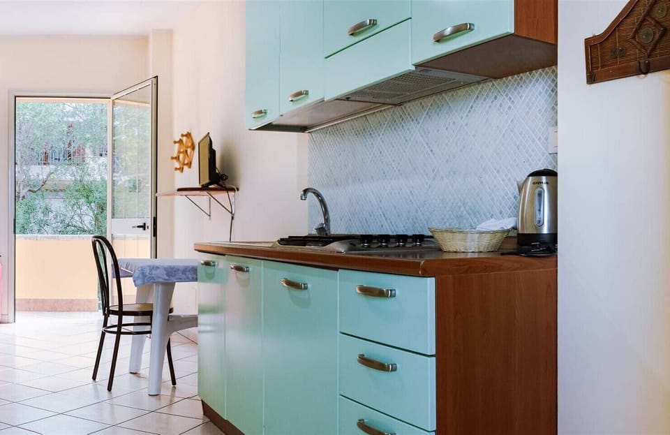 Fridge, stovetop, cookware/dishes/utensils