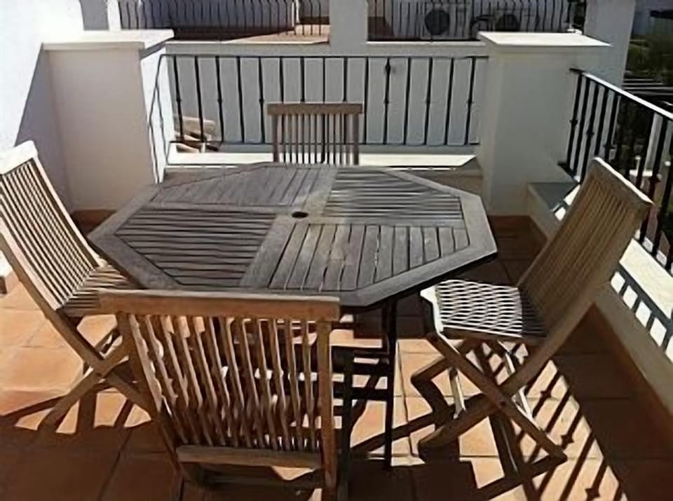 upstairs patio area