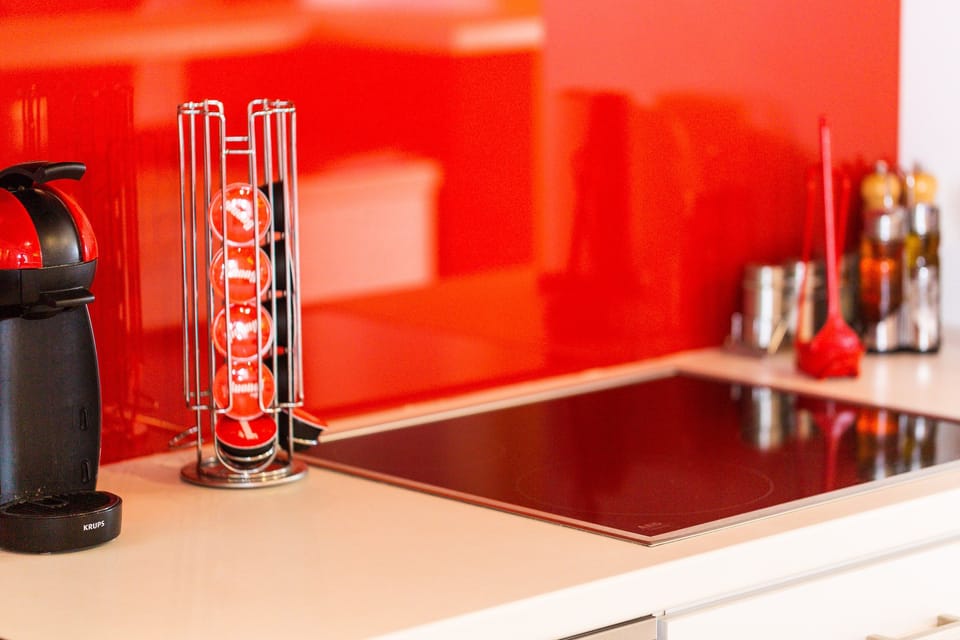 The kitchen provides everything you need for a self catered vacation