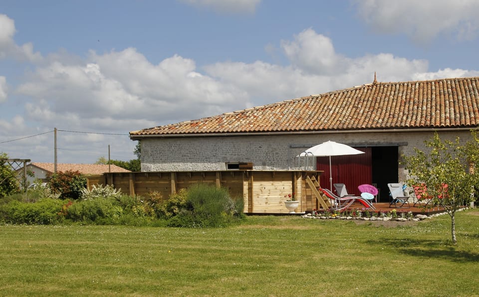 Pool, Terrace, and Small Barn
