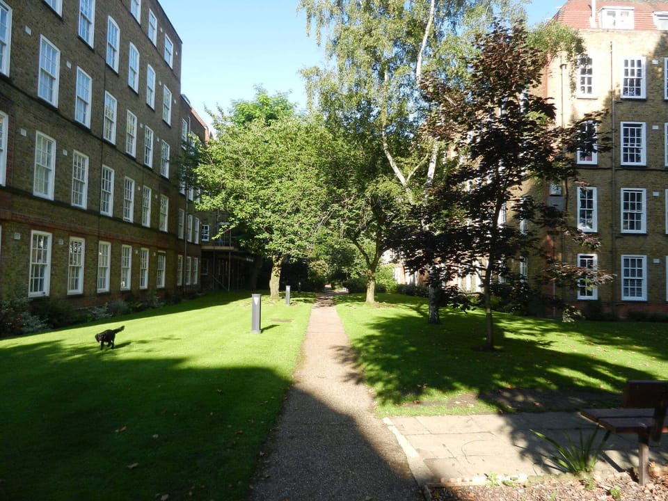 The main garden at Battersea Village