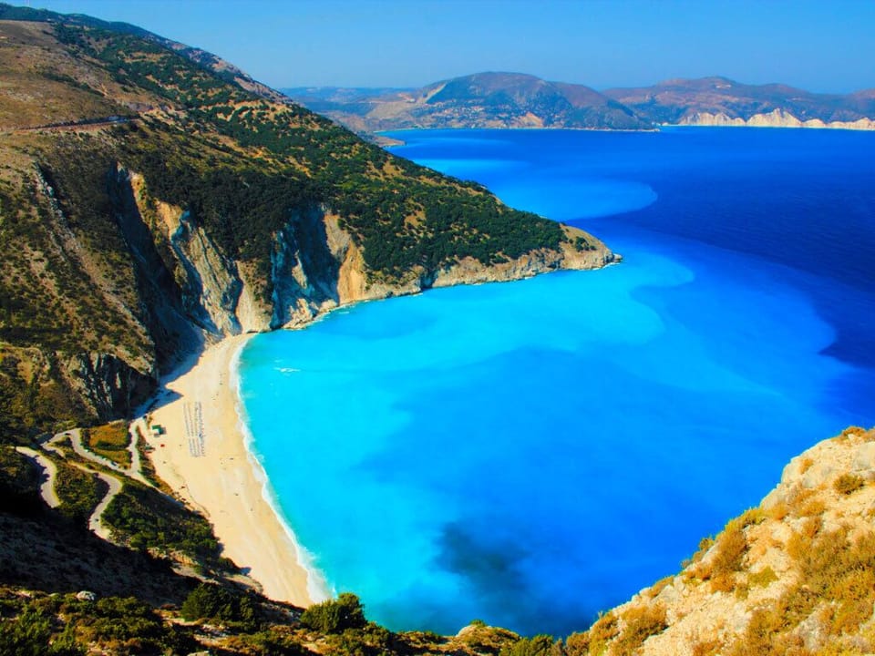 Myrtos beach, one of the most famous beaches is only 7 minutes from the villa