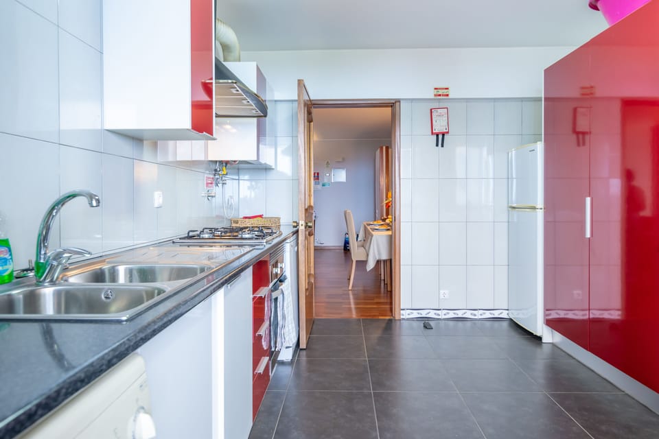 Kitchen over looking dining area