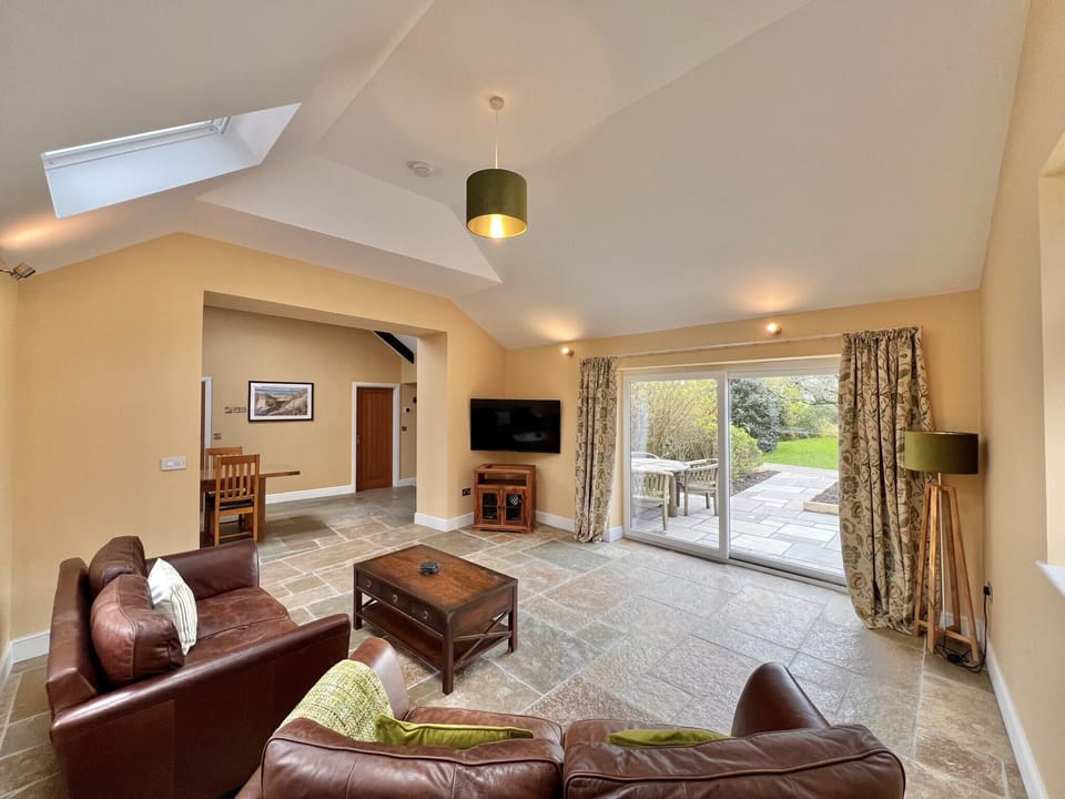 Lounge with views accross the wall garden