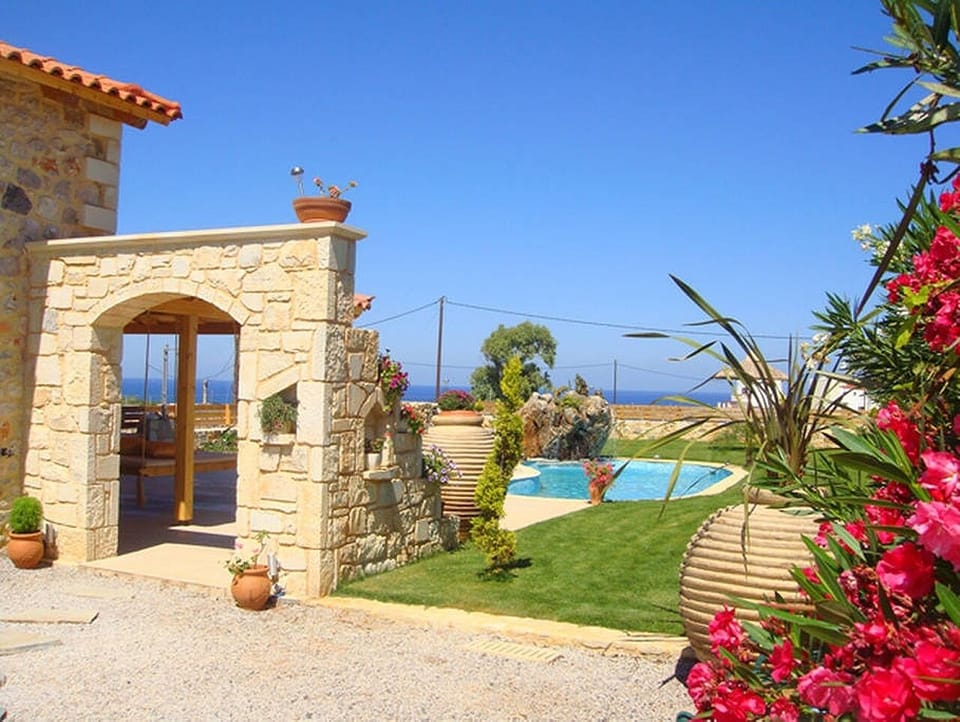 Cretan days, blue sky blue sea