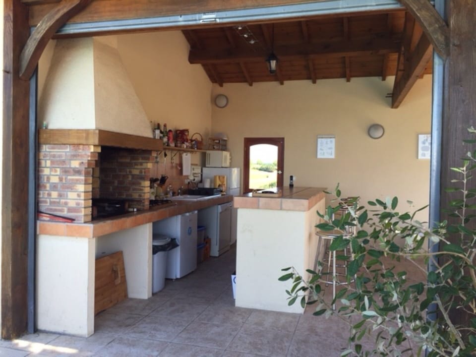 View of summer kitchen