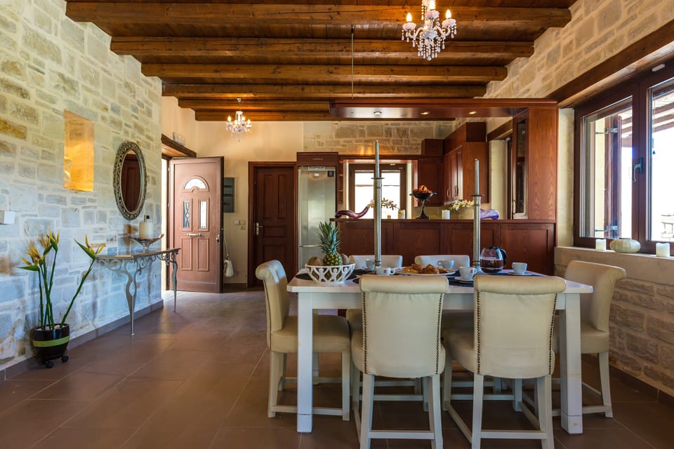 Dining area next to the kitchen!