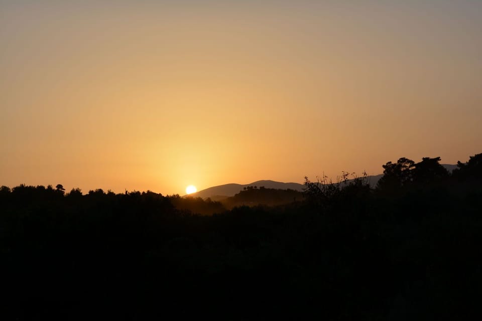 Sunset from our roof terrace....bliss !......