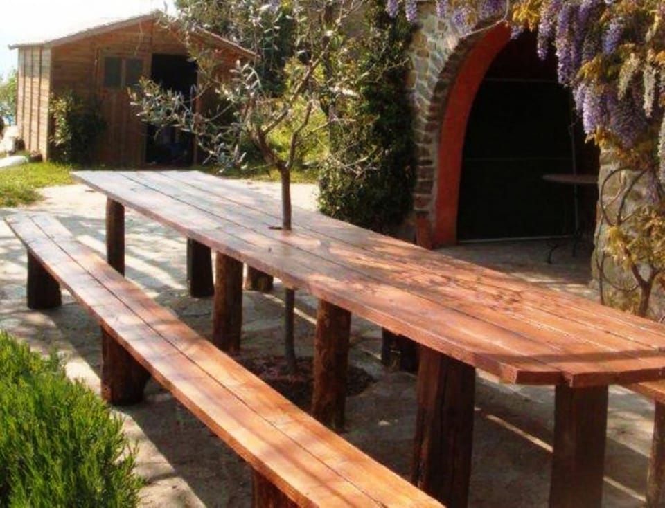 Outdoor dining area