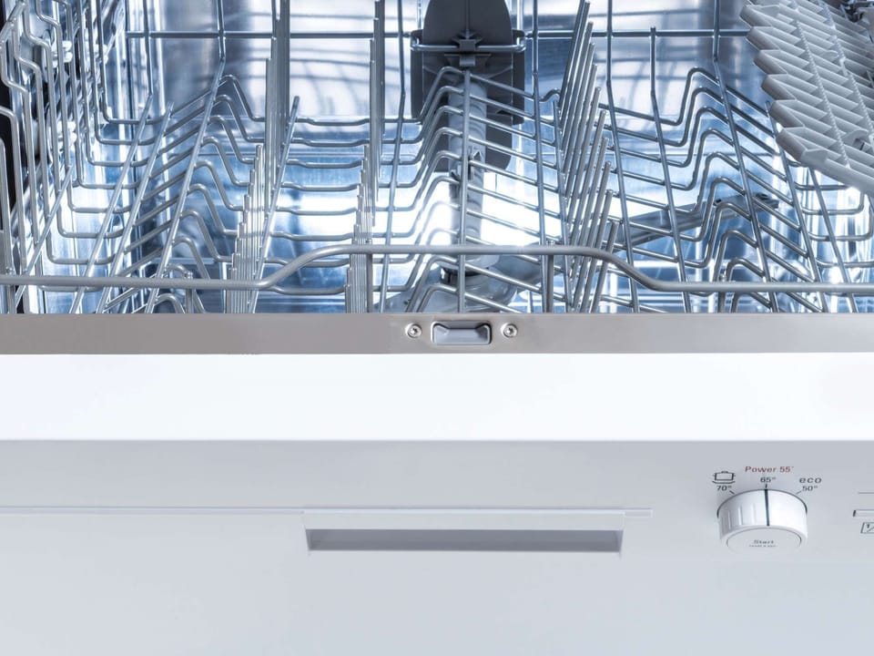 Dishwasher with tabs