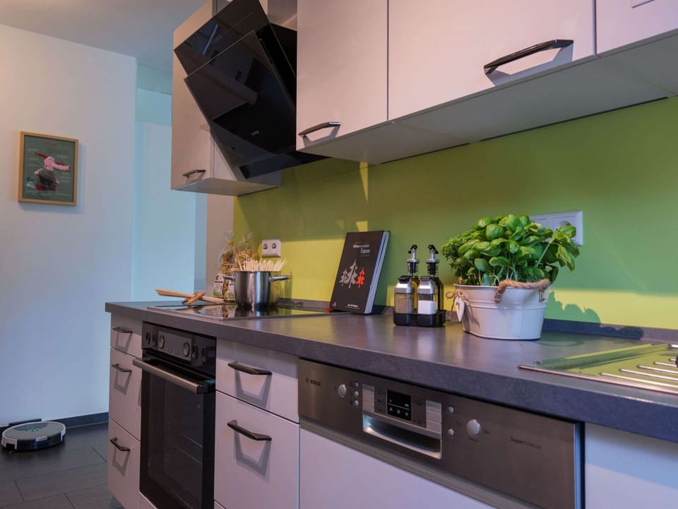 Kitchen with hob and oven