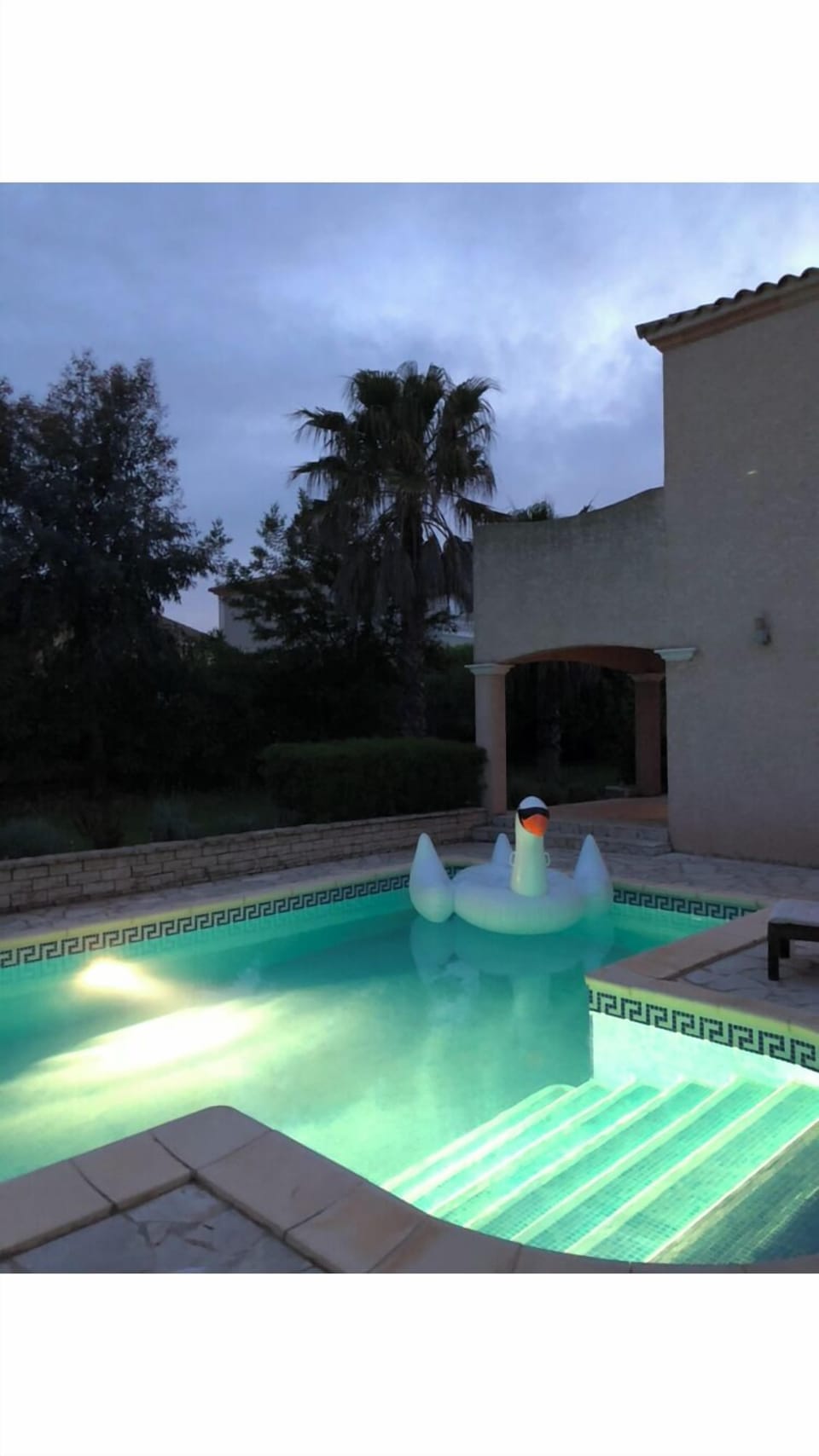 Pool with night light 