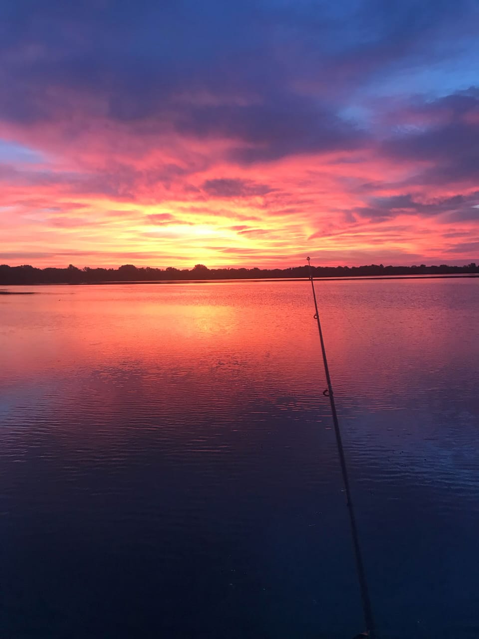 Morning fishing Lake Manuella