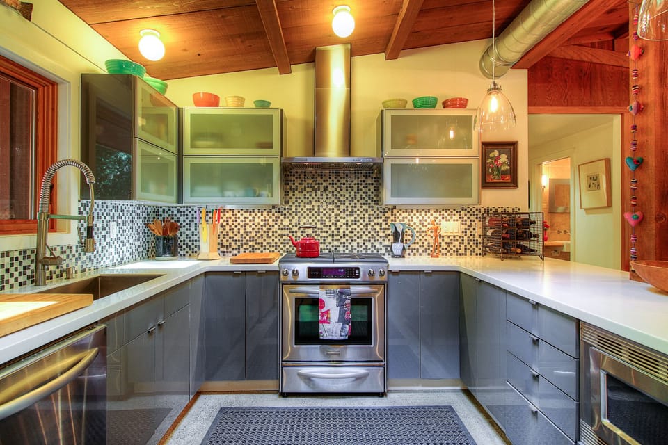 Fully stocked kitchen