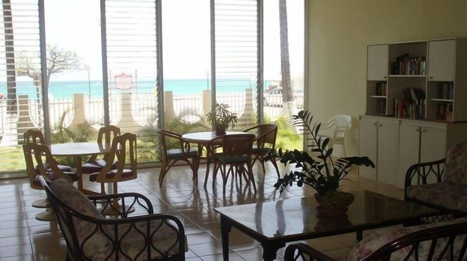 Community room and reading room with a breeze