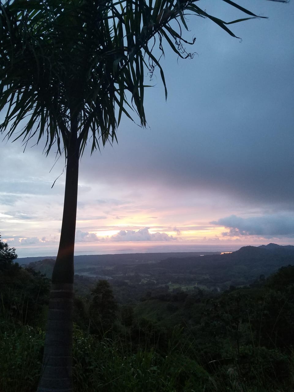 Sunset view from the top of the mountain.