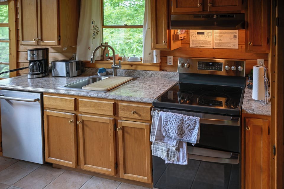 Range with Double Oven—different dishes ready at the same time