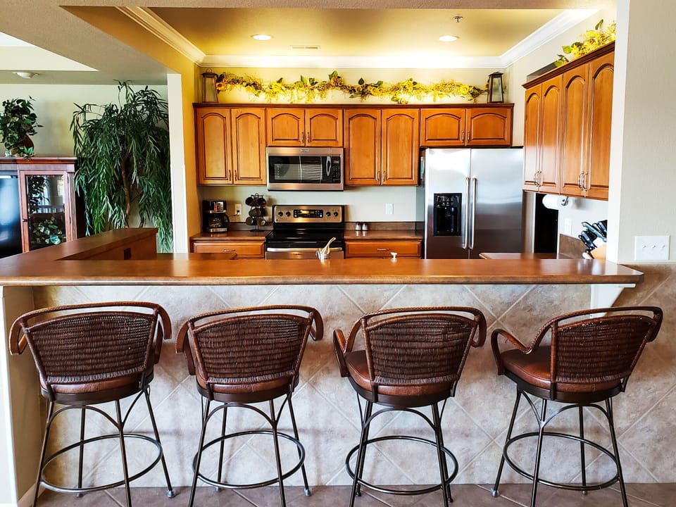 Fully stocked kitchen with almost everything you can imagine.
