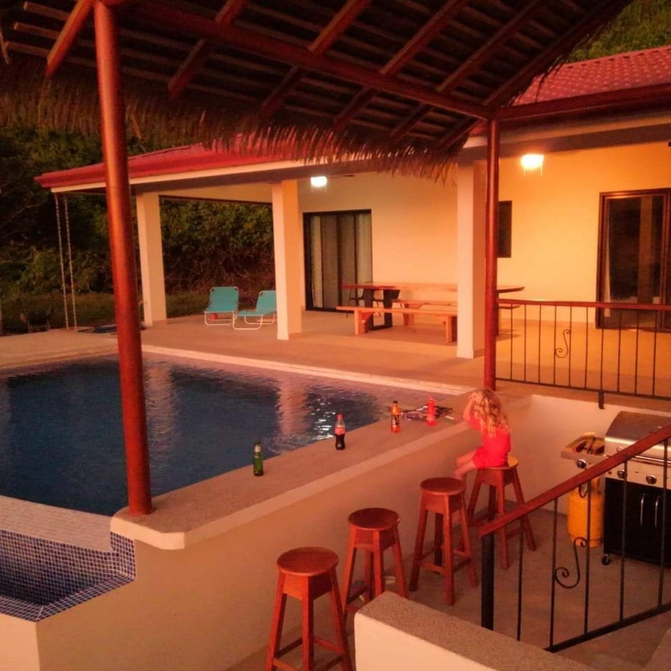 Relaxing swim up bar off of the amazing infinity pool
