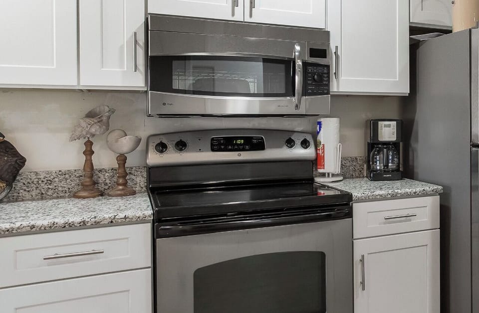 All new stainless steel appliances