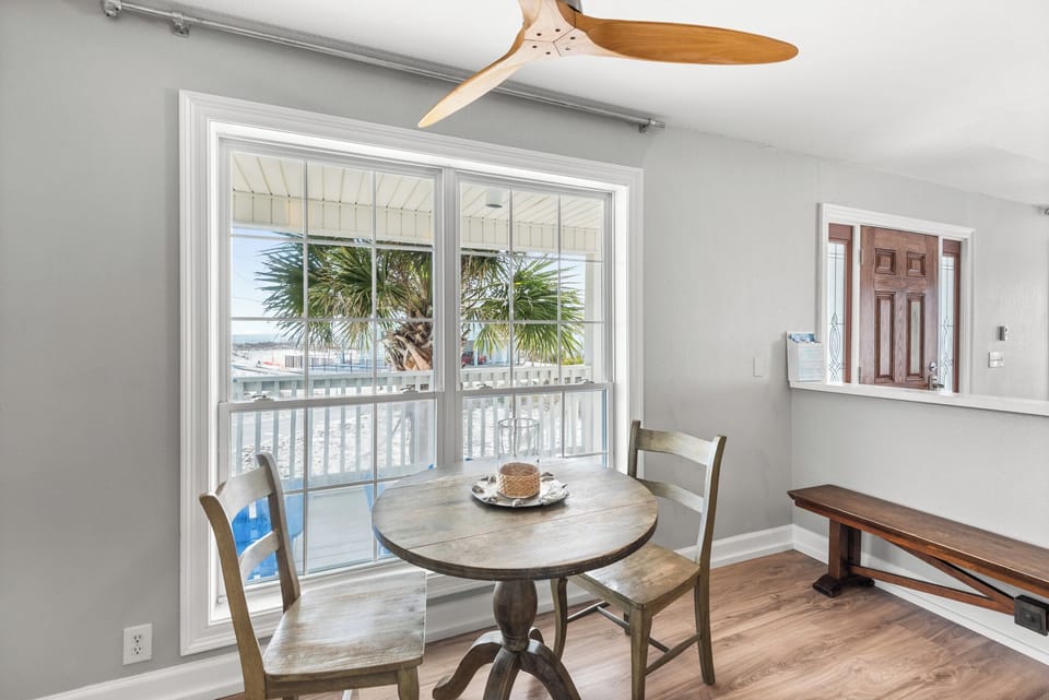 Enjoy the water views with your breakfast!