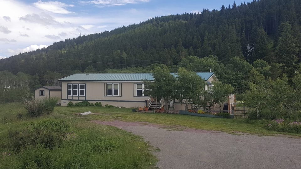 The house sits on three acres out in the country; a peaceful rural location.