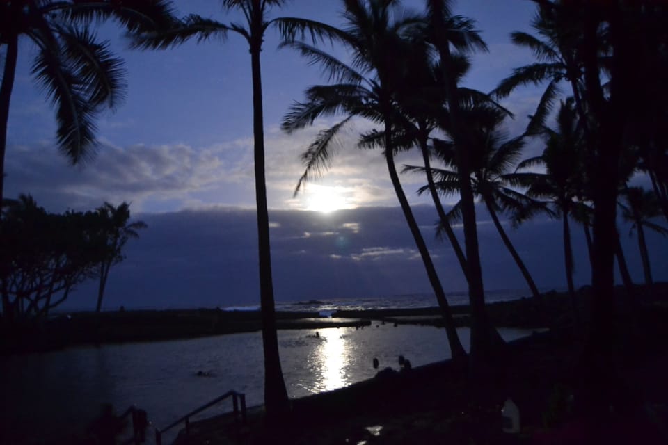 Full Moon at the Ahalanui Hot Pond