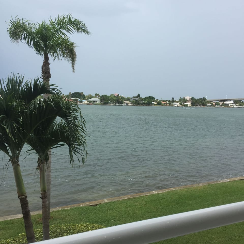 Great view off the balcony! 