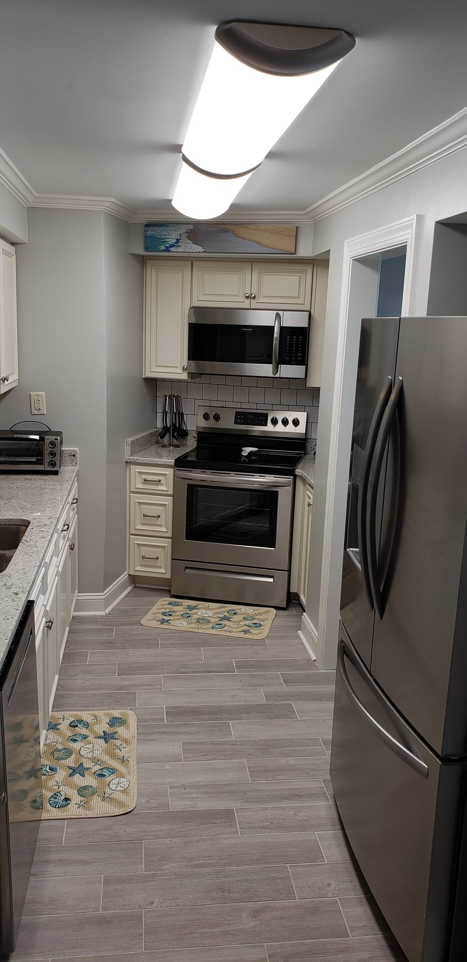 Kitchen with all Stainless Steel Appliances
