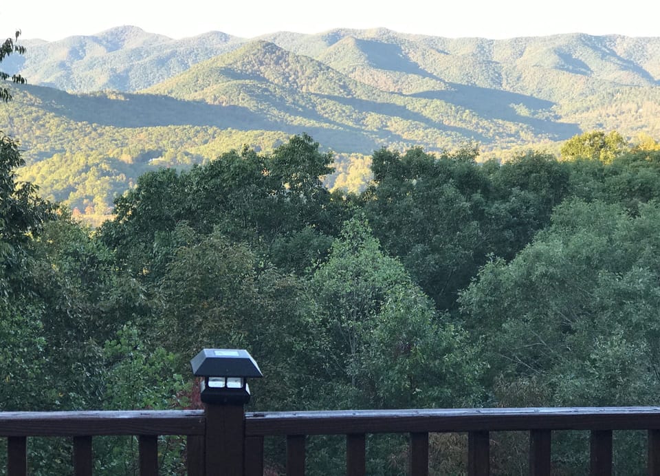 Beautiful view of the Appalachian mountains
