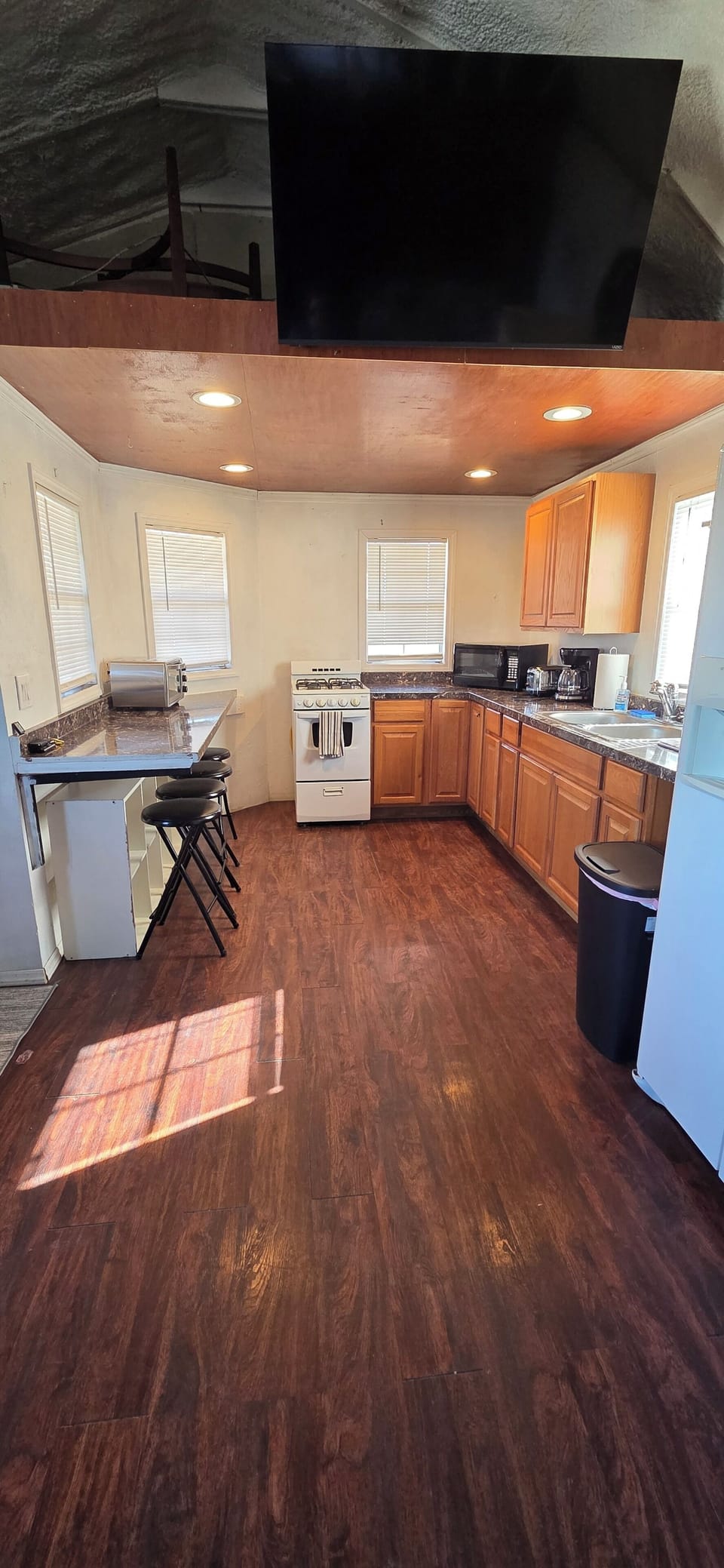 Kitchen and seating area 
