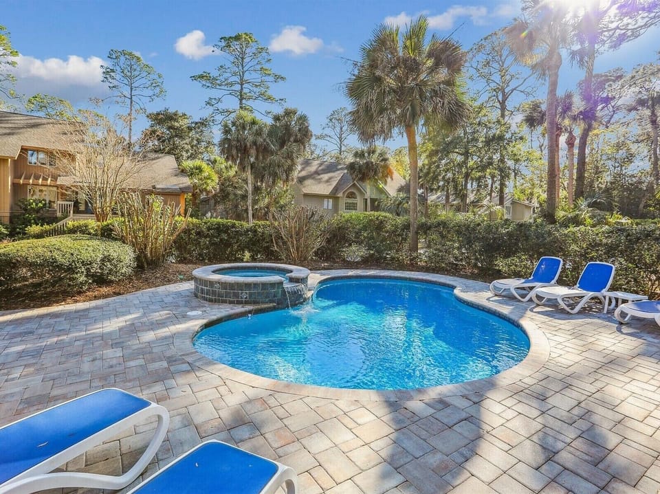 New Pool and Hot Tub at 2 Red Cardinal