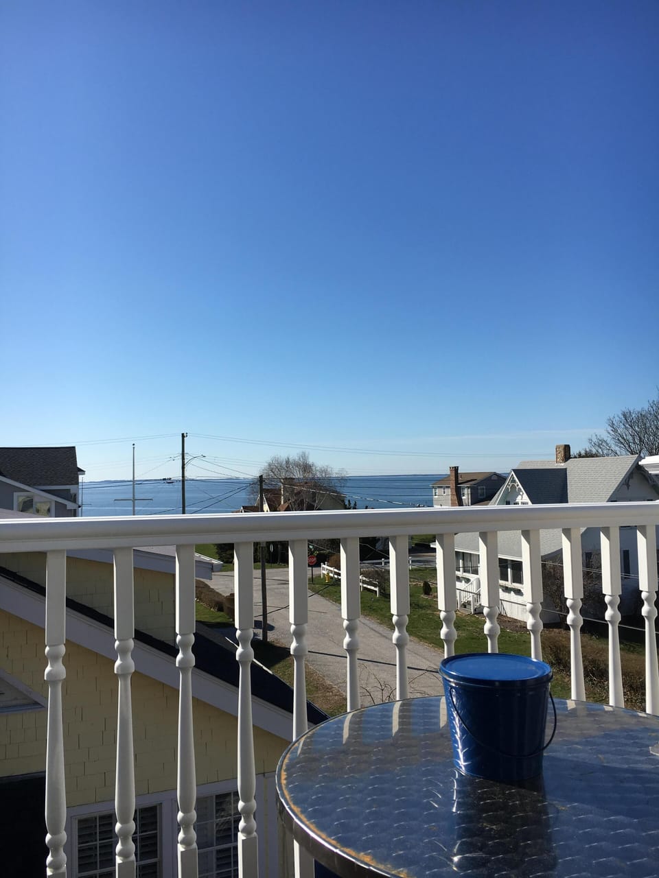 View from the deck off the master bedroom.