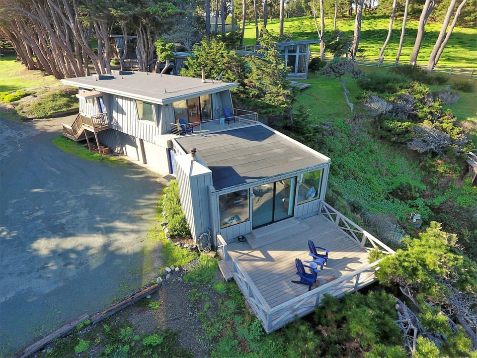 Front facing view from a drone