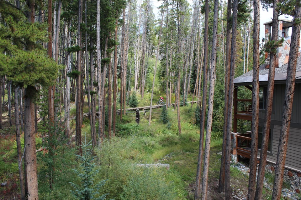 View of Peaks Connect Trail from Balcony