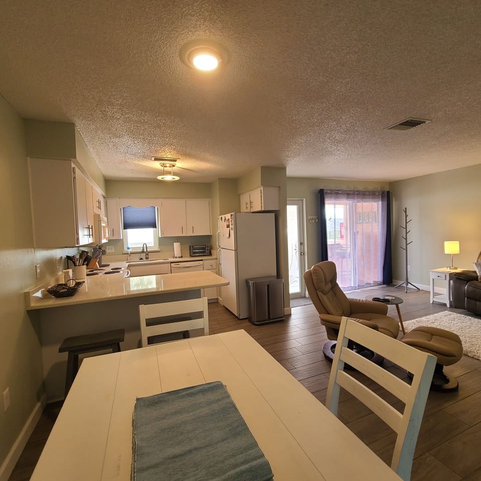 View from dining area.