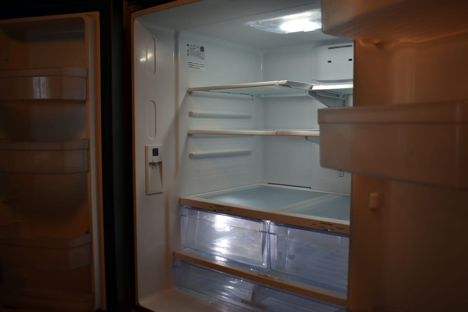 Water Dispenser inside French Door Refrigerator