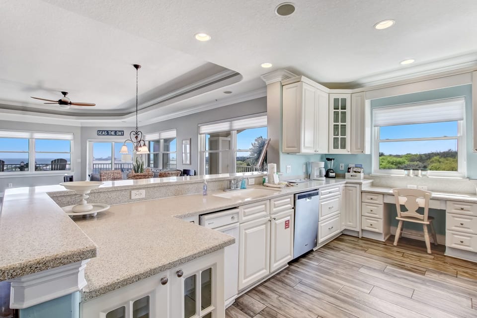 Gorgeous Views from Every Room including the Fully Equipped Kitchen in this Beautiful Penthouse