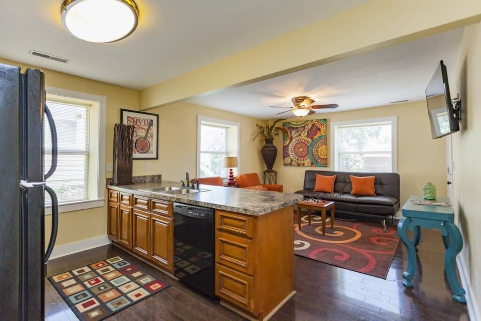 Upstairs kitchen/living room