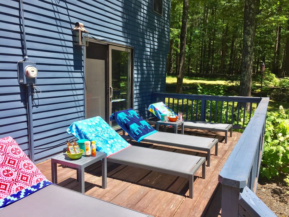 First deck great for sun bathing.