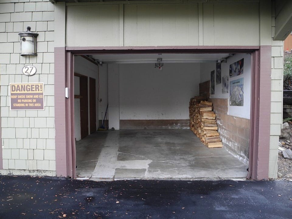 Garage is 9'6" W x 6'9"H x''4"D