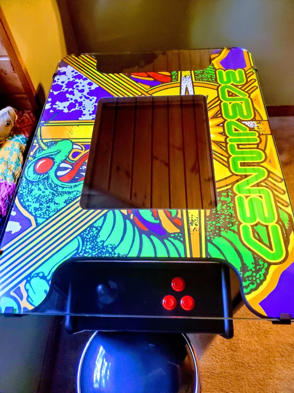 Game table with over 400 games. Enjoyable for kids and adults. Upstairs loft