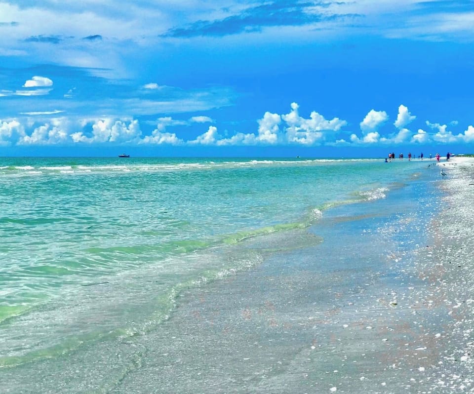 Our beach on a perfect day.  