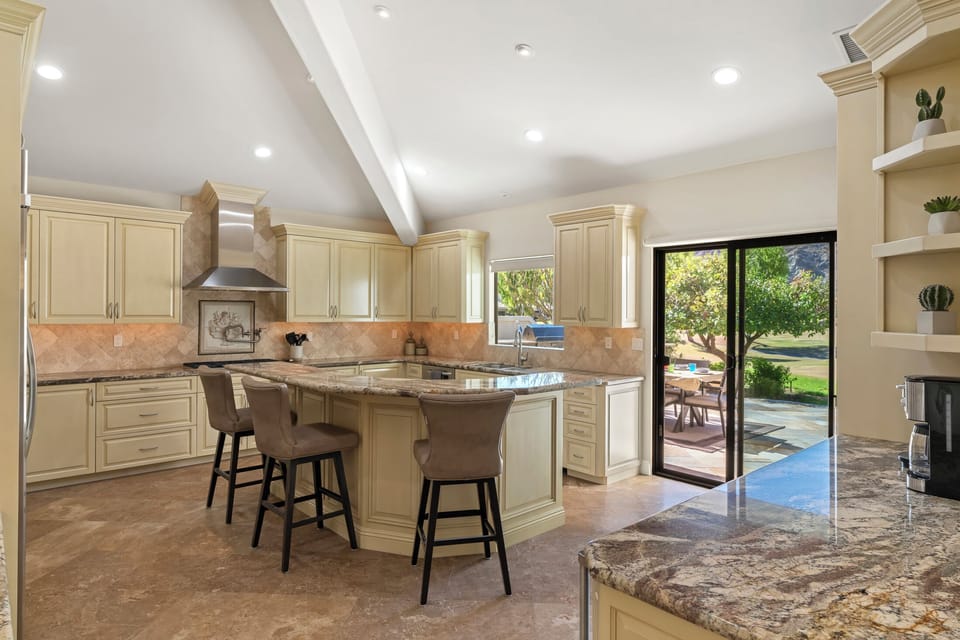 Huge, open kitchen that's fully stocked with everything you might need