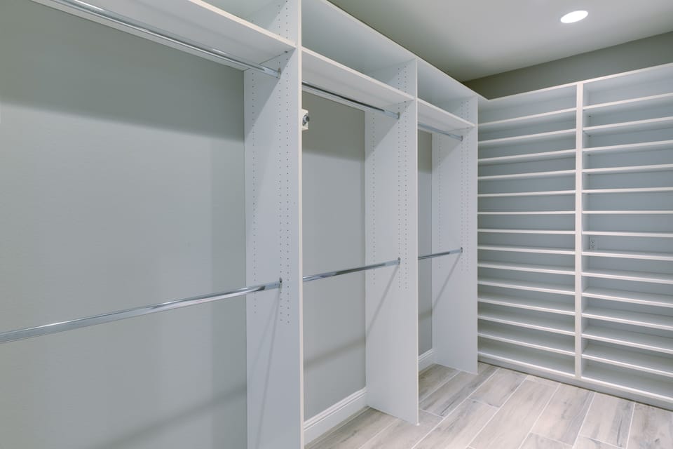 Master bedroom walk-in closet