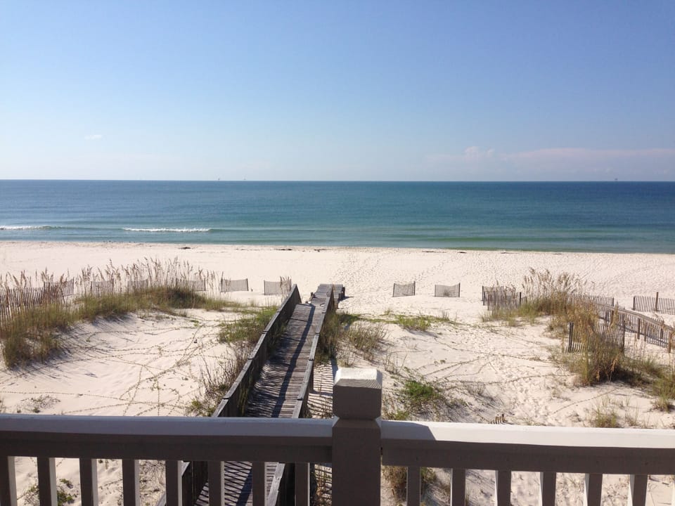 View off balcony of primary bedroom