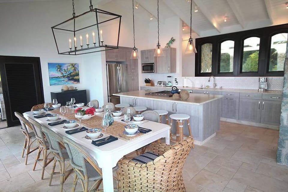 Your dining room and kitchen